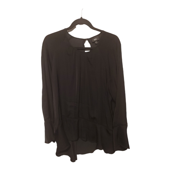 Mossimo, Blouse, XXL, Black, Scoope Neck lightly Pleated, Baby Doll Hem - Picture 1 of 4